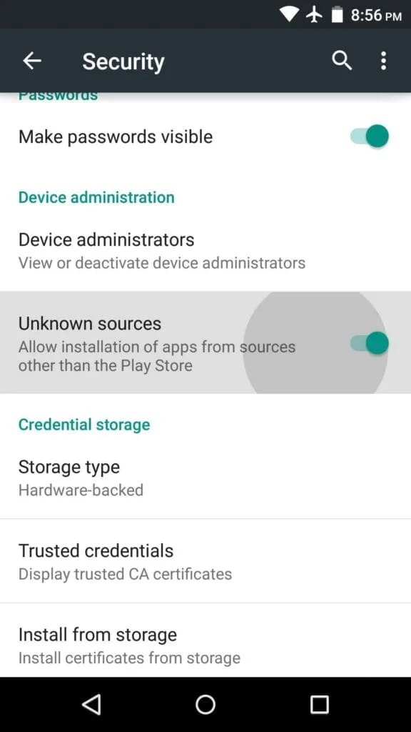 Captura de la aplicación